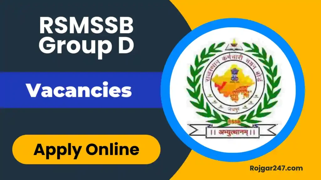 RSMSSB Group D Online Form 2025
