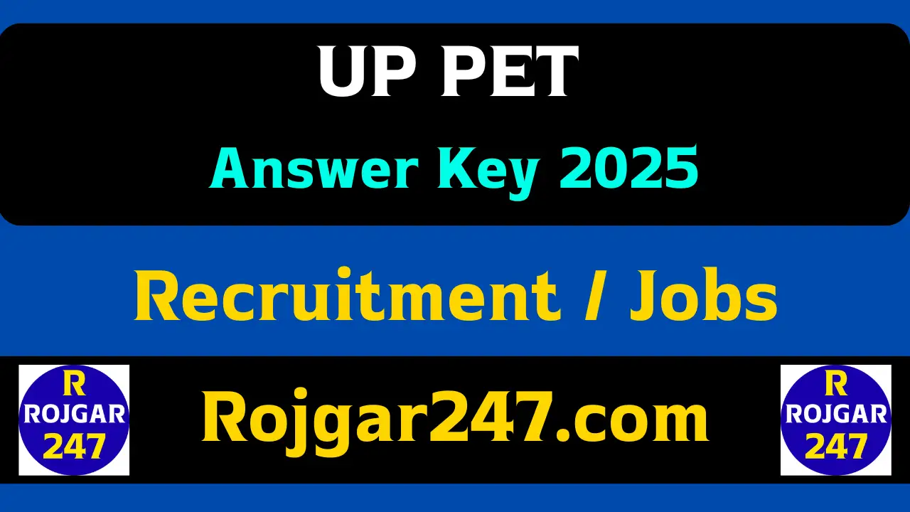 UP PET Answer Key 2025